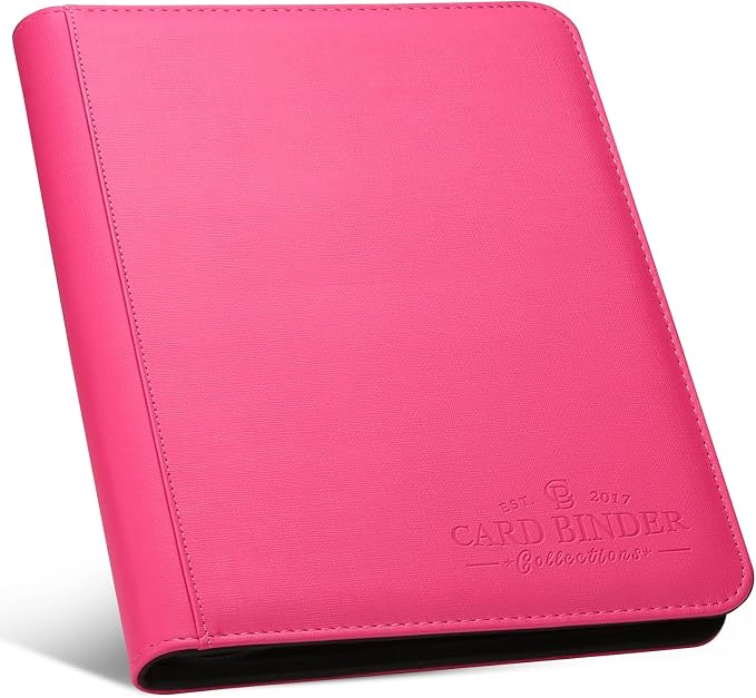 9 Pocket Card Binder, Premium Zip Trading Card Binder, 540 Double Sided Pocket by Foalgo