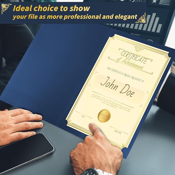 50 Pcs Certificate Holders Bulk, Document Covers - Image 5