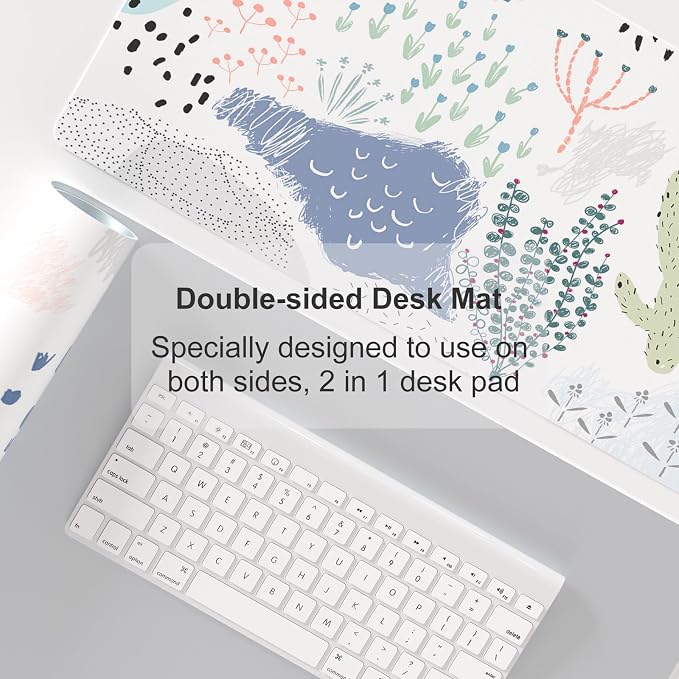 Colorful Star Large Mouse Pad, Waterproof PU Leather Abstract Desk Mat - Image 5