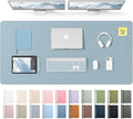 YSAGi Leather Desk Pad Protector, Office Desk Mat, Large Mouse Pad, Non-Slip PU by YSAGi