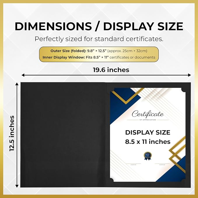 40 Pcs Certificate Holders Bulk, Document Covers - Image 2