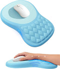 Ergonomic Mouse Pad with Wrist Rest, Slope Design Memory Foam Support, Smooth by PVIPCZ