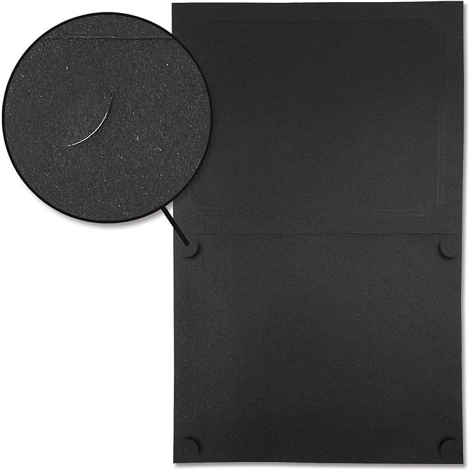 Classic Black & Gold Certificate Folders- Packs 25, Linen Cover 80 lb. Stock - Image 6