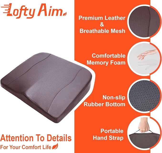 Lofty Aim Car Seat Cushion, Comfort Memory Foam Car Cushions - Image 6