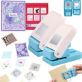 BAOFALI 2Pcs/Set Stamp Puncher 1.25x1.5 Inch & 1 Inch Square Postage Stamps by BAOFALI