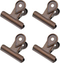 Xiaoyztan Mini Clips, 40mm Wide Red Bronze Bulldog Clips Paper Clip Binder Bull by Welcometoxiaoyztan