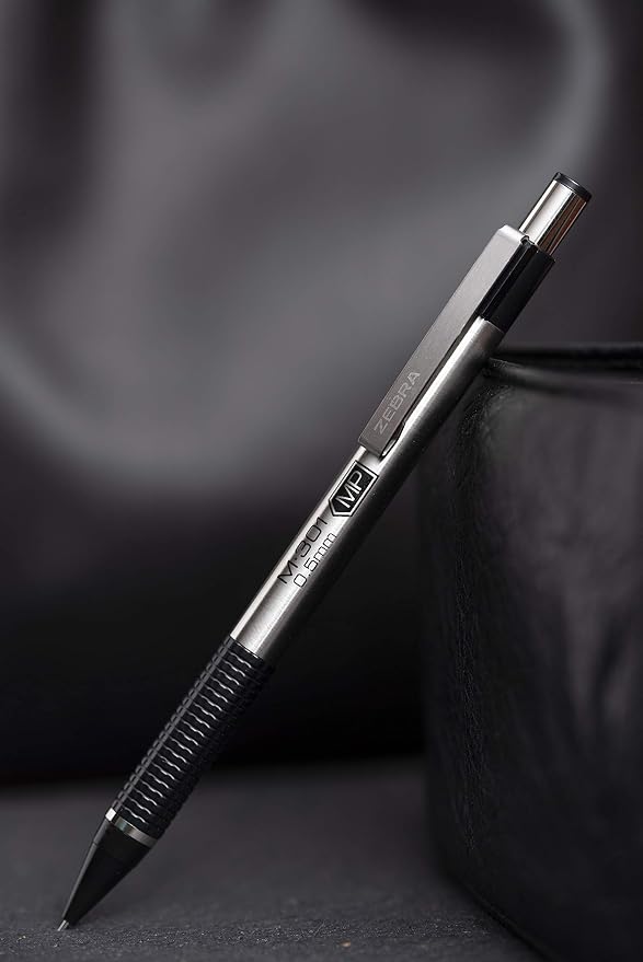 Zebra Pen, M-301 Mechanical Pencil, 0.7mm Point, Stainless Steel Barrel - Image 4