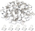Mini Binder Clips, Paper Clip, Small Paper Clamps 15mm, 100 Pack Micro Size by YCVIORING
