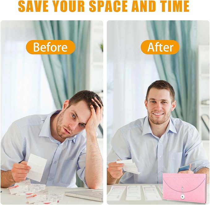 Nicecho Receipt Coupon Organizer, 13 Pockets Small Accordion File Organizer - Image 5