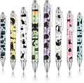 Ireer 8 Pcs Ballpoint Pens for Women 1.00 mm Cute Black Ink Fancy Pens Fine by Ireer