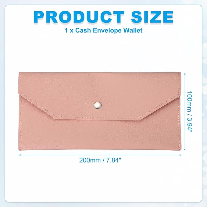 PATIKIL Cash Envelope Wallet, Budget Cash Holder Reusable Money Bag Pouch - Image 2