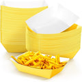 Yinkin 100 Pcs 2lb Paper Food Trays Boat 2lb Disposable Nacho Trays Kraft Paper by Yinkin