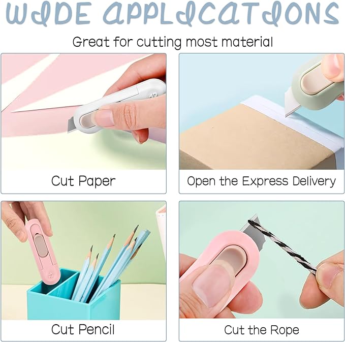 9 PSC Box Cutter, Retractable Box Opener, Package Opener, Easy Slide - Image 4