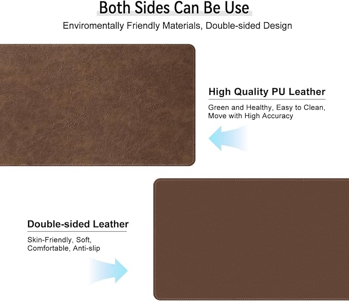 Imitation Crazy Horse Leather Desk Mat - Image 3