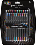 Pentonic Gel Pens, Mixed Pack, Medium & Fine Point, Smooth Writing by PENTONIC