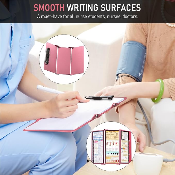 Nursing Clipboard Foldable, Foldable Clipboard w/Nursing Edition Cheat Charts - Image 4