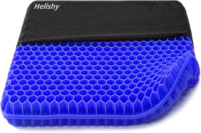Gel Seat Cushion, Double Thick Egg Gel Cushion by Helishy