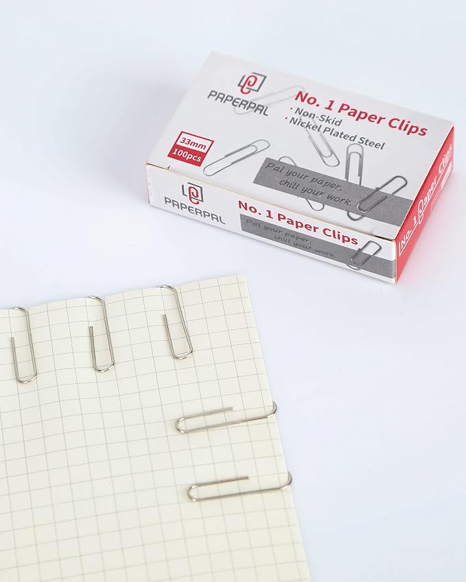 PAPERPAL Paperclips for Office School & Personal Use, #1 Nonskid Paper Clip - Image 5