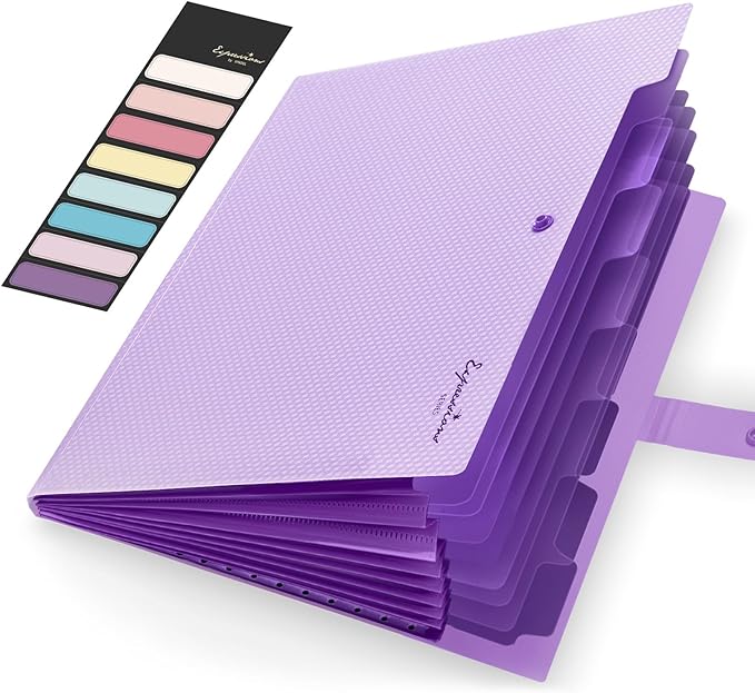 Sooez Accordion File Organizer, Letter Size Expanding File Folder by Sooez
