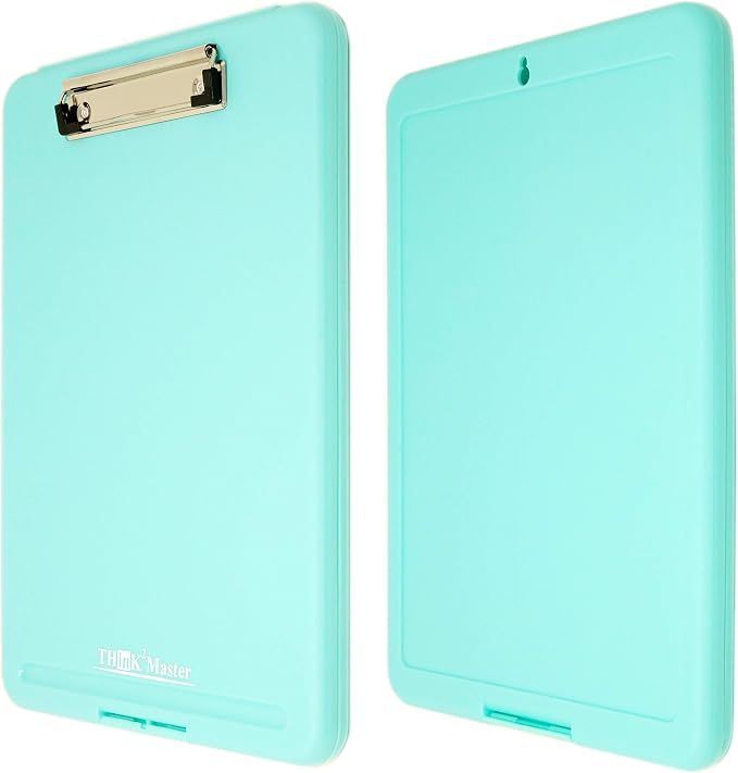 Think2Master Teal Plastic Storage Clipboard. | 25% Heavier & Sturdier| Heavy - Image 5
