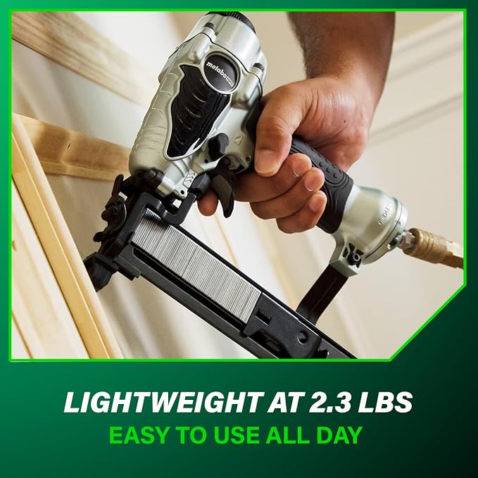 Metabo HPT Narrow Crown Stapler, 18 Gauge Pneumatic, N3804AB3 | Ergonomic Design - Image 9