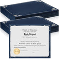 Fainne 100 Pcs Certificate Holder Foil Border 8.5 x 11 Inch Single Sided Award by Fainne