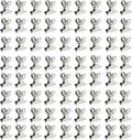 XMHF 72Pcs Mini Bulldog Clip, Photo Wall Decoration, Home and Office Decoration by XMHF