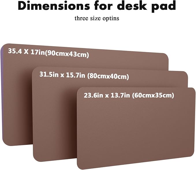 YSAGi Double-Sided Desk Pad, 35.4"x17"Leather Desk Mat, Eco Cork Desk Pad - Image 7