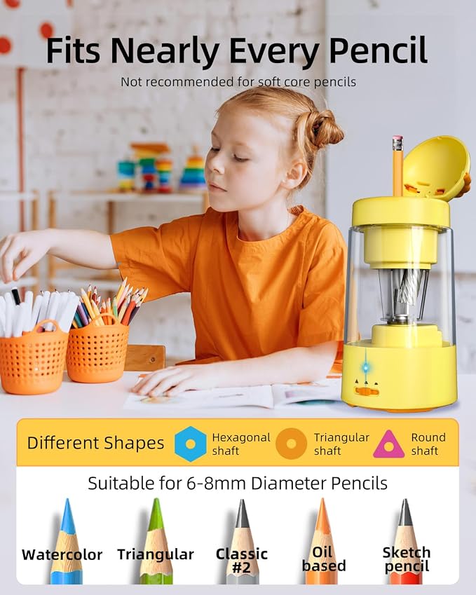 Zmol Fully Automatic Pencil Sharpener, Lion Pencil Sharpener - Image 4