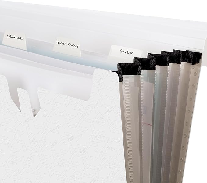Five Star Expanding File Organizer, 6-Pocket Accordian File Organizer, Bungee - Image 3