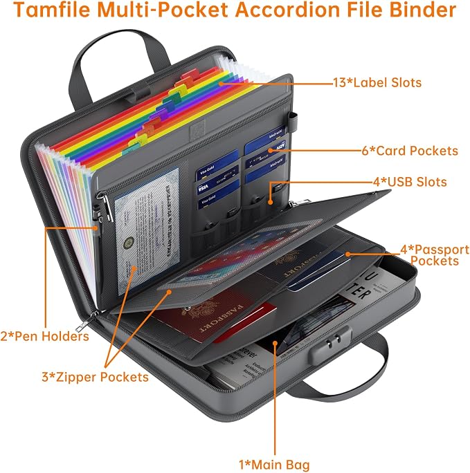 Fireproof Accordion File Organizer - Image 4