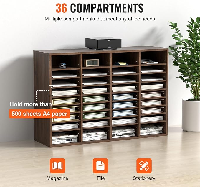 VEVOR Literature Organizers, 36 Compartments Office Mailbox - Image 6
