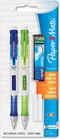 Paper Mate 1759214 Clear Point Mechanical Pencil Starter Set, 0.9 mm, Lime Green by Unknown