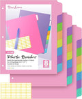 BiuLeon Binder Dividers with Tabs, Plastic Dividers by Unknown