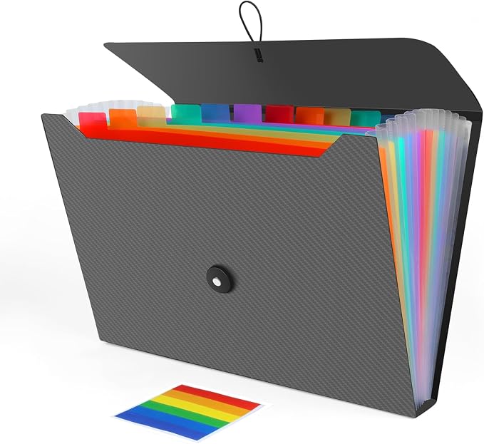 Expanding File Folder, Accordion File Organizer by Weovepaw