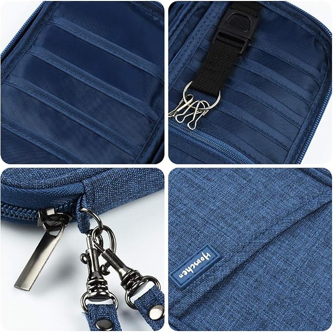 RFID Passport Wallet with Vaccine Card Slot, Family Travel Passport Holder - Image 4
