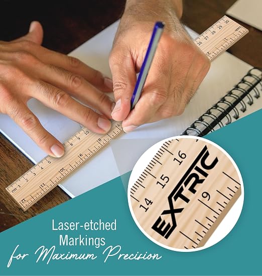 Rulers 12 Inch, Rulers Bulk for Classroom – Wooden Ruler for Kids 36 Pack Great - Image 5