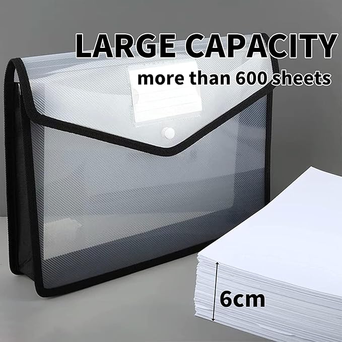 YoeeJob Plastic File Folders Legal Size Expandable Document Folder - Image 3
