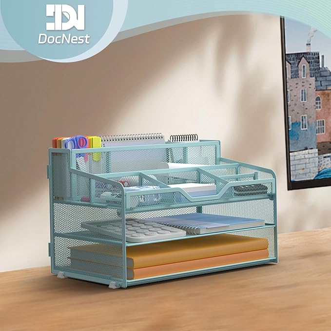 Docnest 3 Tier Mesh Desk Organizer - Image 6