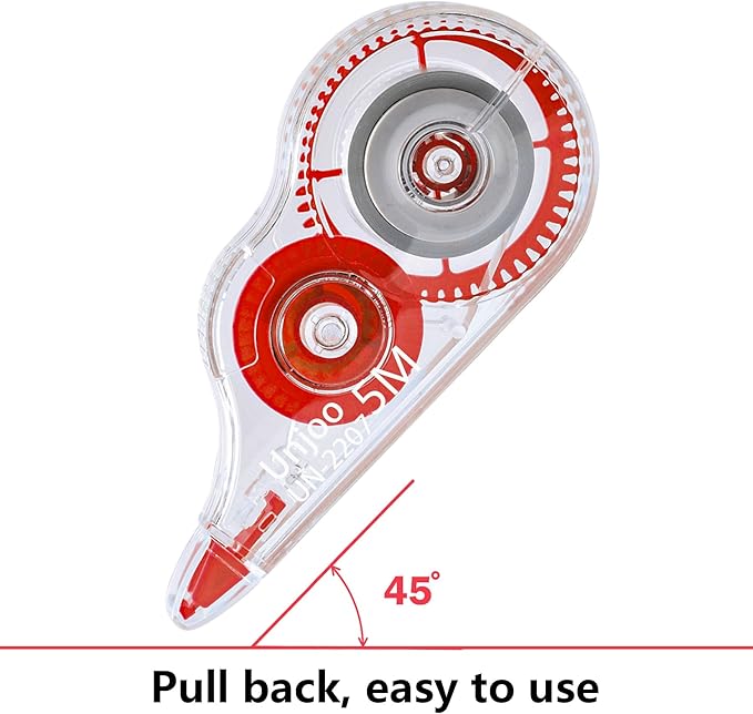 Unjoo White Correction Tape, For school, Office | Easy To Use Applicator for - Image 4