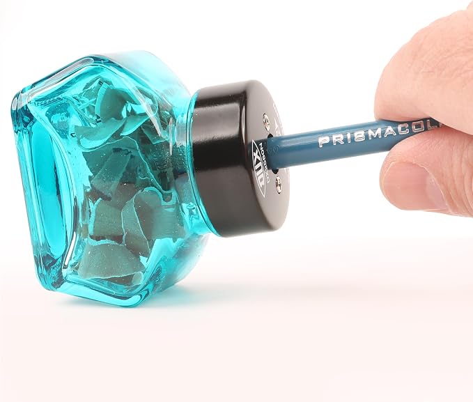 ALVIN DUX Glass Inkwell Sharpener/Single Blue - Image 5