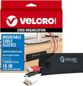 VELCRO Brand Mountable Cable Sleeve | Cord Management Mounts on Walls, Desk or by VELCROBrand