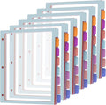 Binder Dividers with Tabs, 8 Tab Dividers by HABGP