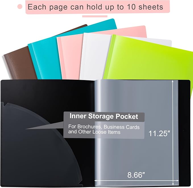 Aegero Presentation Binder 30-Pocket, Displays 60 Pages, 8.5x11 Presentation - Image 3