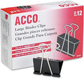 ACCO Binder Clips, 2 Boxes, 12 Clips/Box by ACCO+Brands