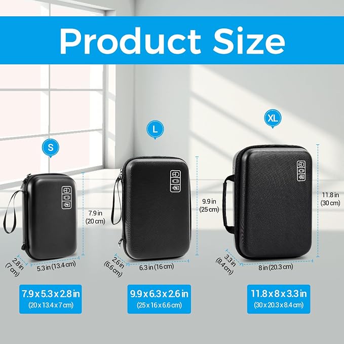 ProCase Hard Travel Electronic Organizer Case - Image 2