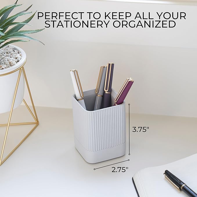 KIBAGA Aesthetic Pen Holder for Desk - Image 3