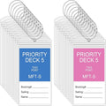 Clabby 6 Sets Cruise Clear Luggage Tags Holders Bag by Clabby