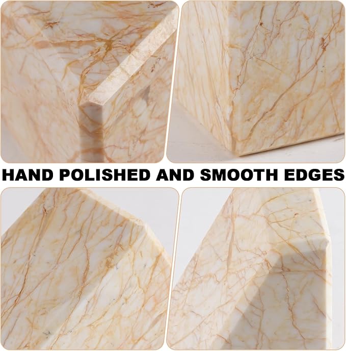 Marble Bookends，Natural Decorative Bookend - Image 3