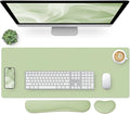 Bloss Leather Desk Pad and Keyboard Wrist Rest, Large Mouse Pad + Keyboard and by Bloss